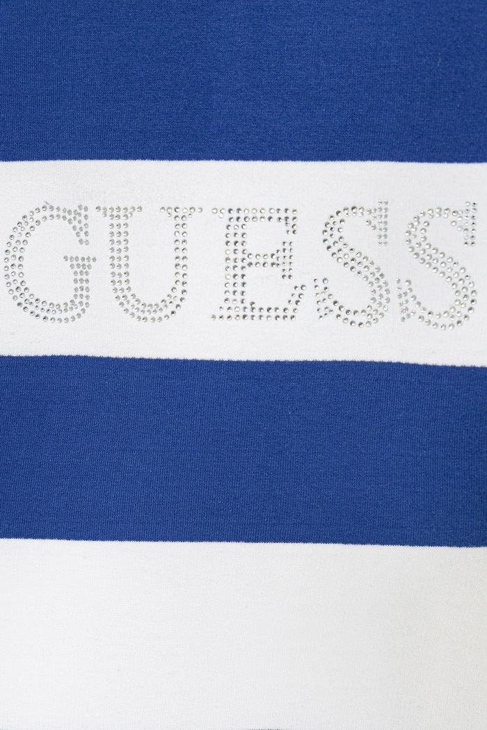 Fete Guess rochie din bumbac J6GK06.KD174.PPY2.M albastru