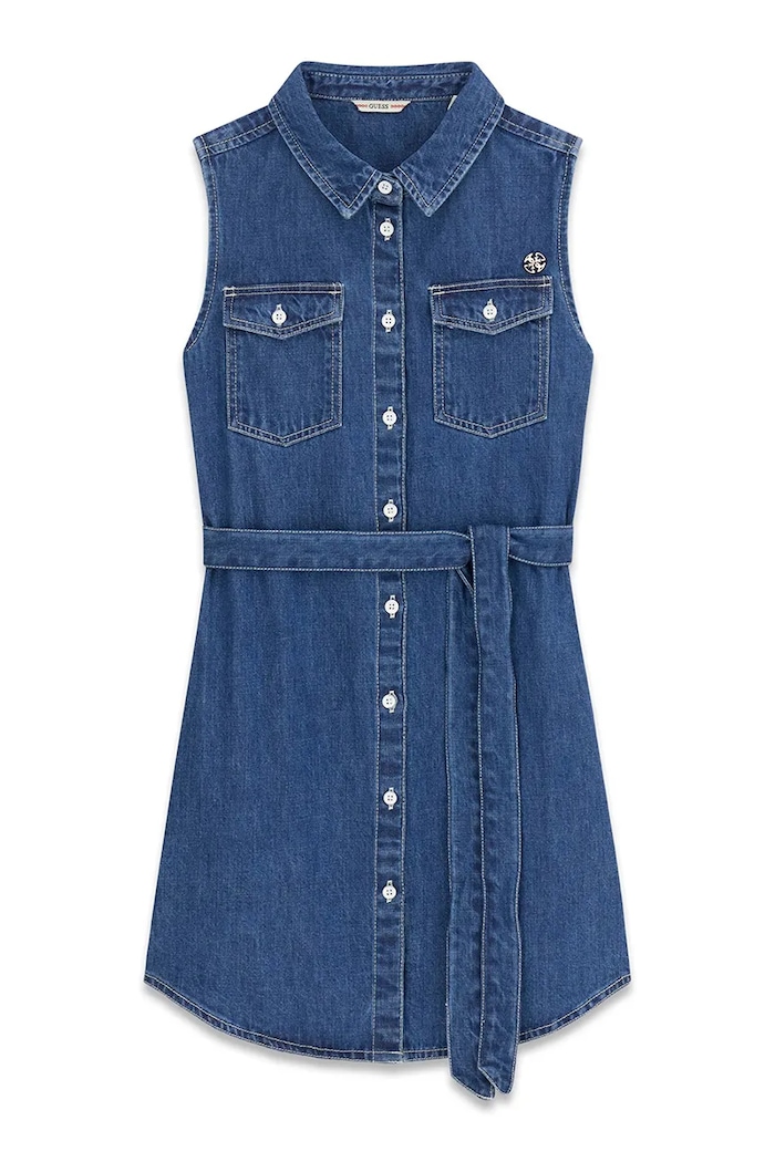 Guess sukienka letnia jeansowa J6GK24.D4EU0.PPY2.M granatowy SS26