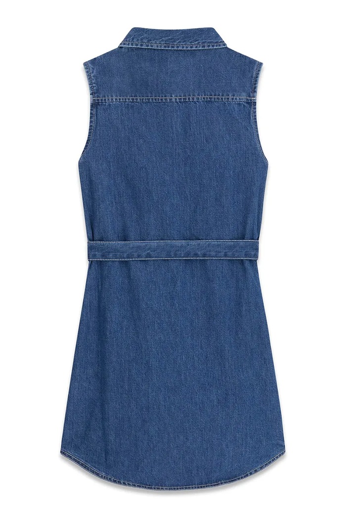 Dziewczynka Guess sukienka letnia jeansowa J6GK24.D4EU0.PPY2.M granatowy