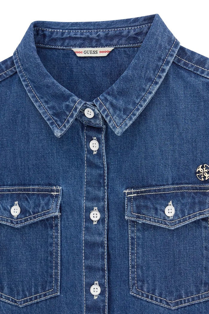 Guess sukienka letnia jeansowa granatowy J6GK24.D4EU0.PPY2.M