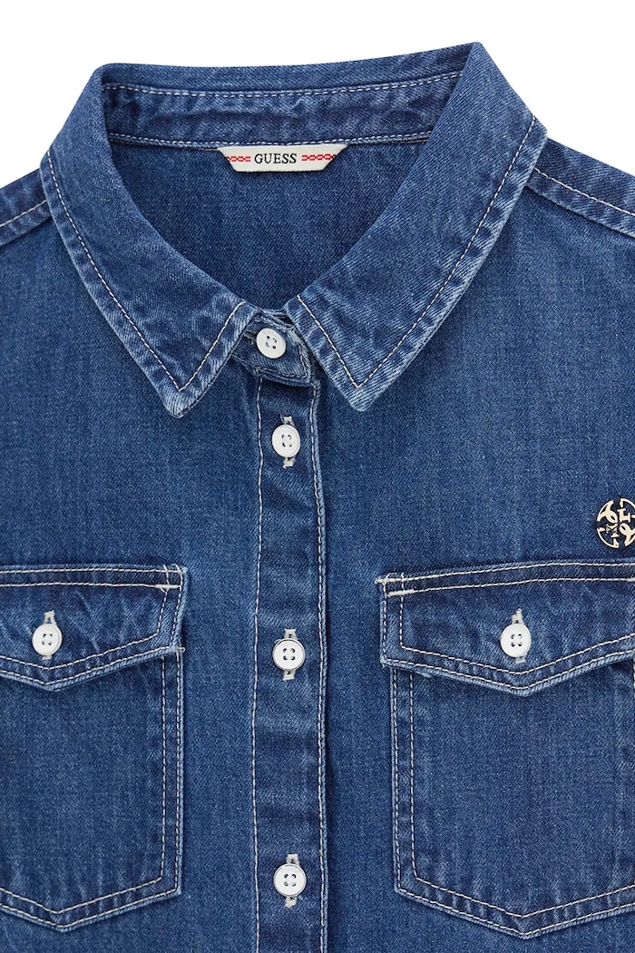 Guess sukienka letnia jeansowa granatowy J6GK24.D4EU0.PPY2.M