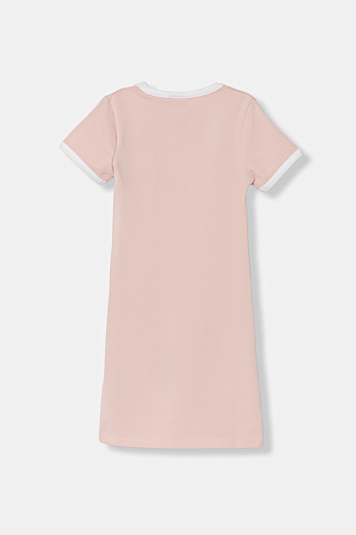 Guess rochie cu amestec de bumbac J6GK26.KCQX1.PPY2.M roz SS26