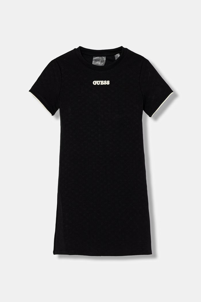 Guess rochie cu vâscoză negru J6GK27.KF972.PPY2.M
