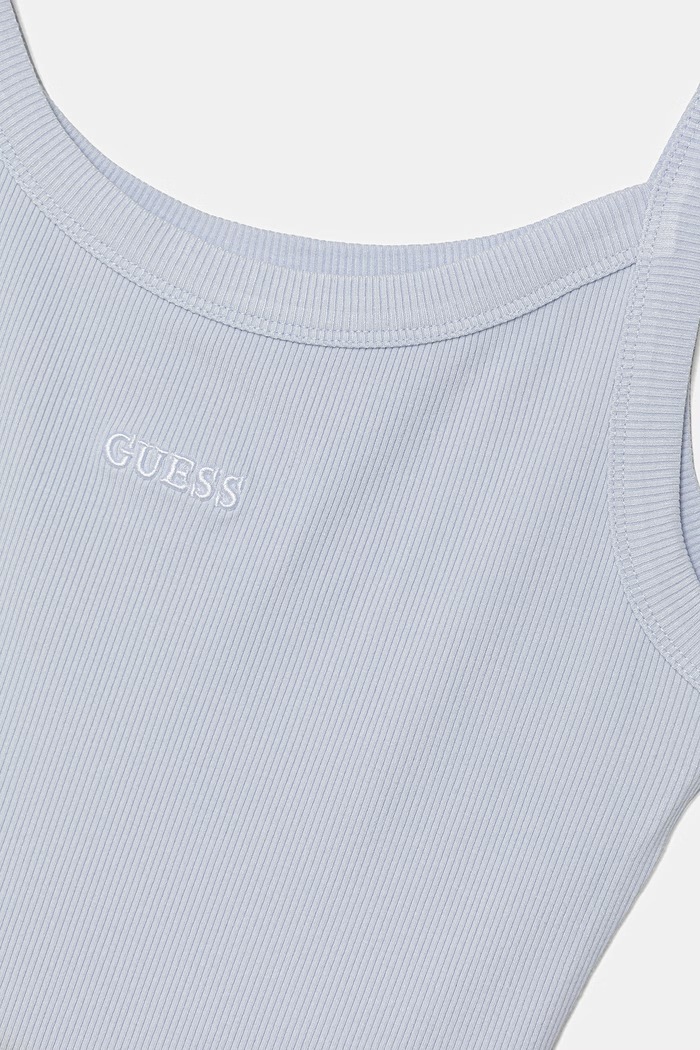 Dievča Guess šaty z viskózy J6GK28.K8RT2.PPY2.M modrá