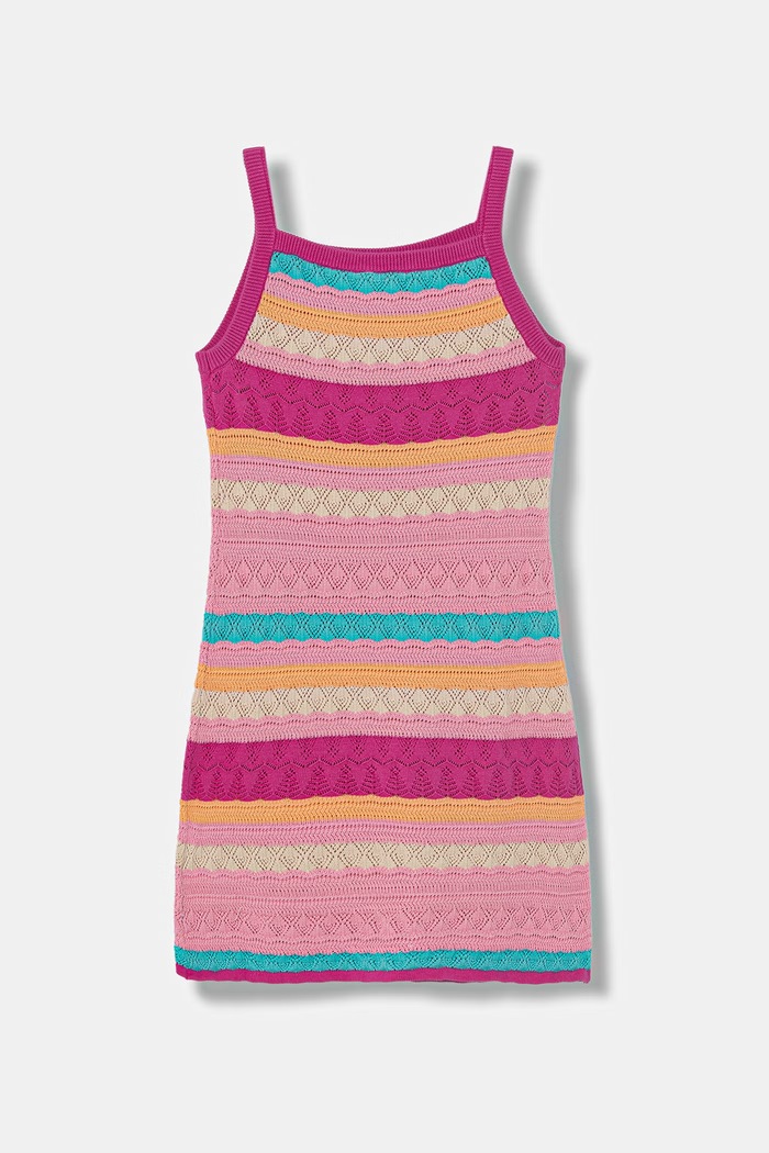 Guess letné šaty bavlnené J6GK31.Z5480.PPY2.M ružová SS26