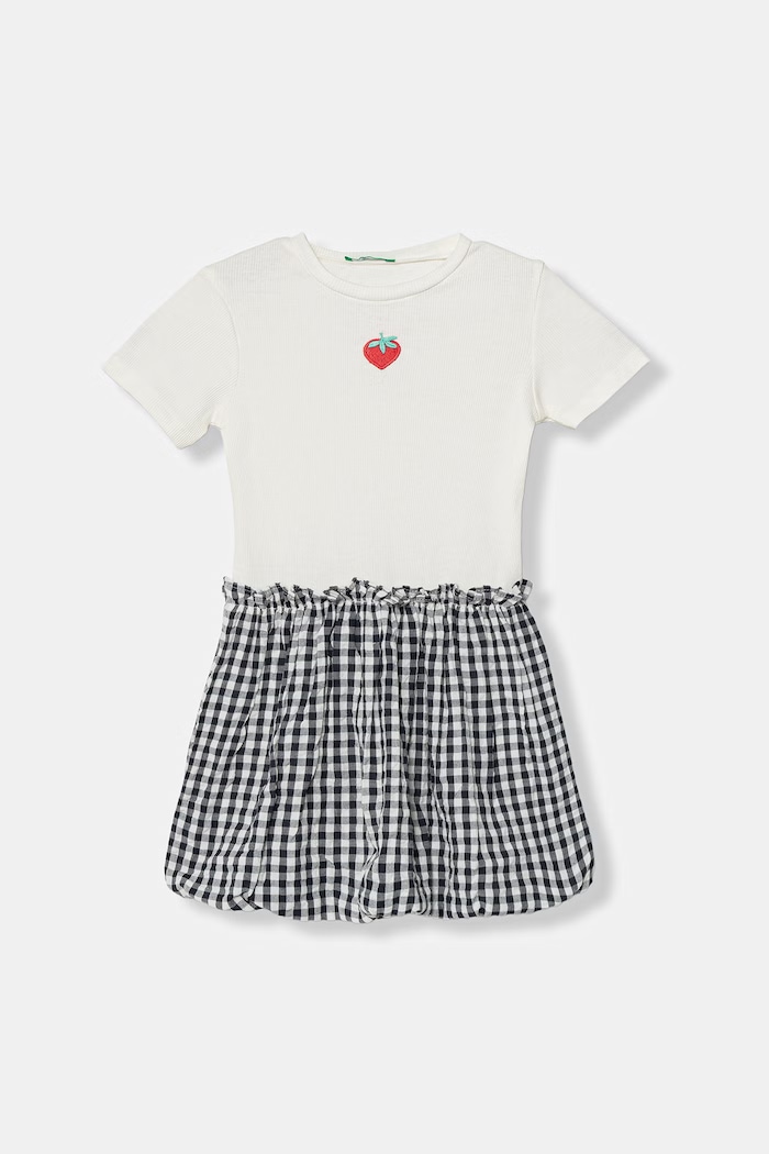 Letné bavlnené šaty United Colors of Benetton béžová 47QJGV02P.P.Stagionale
