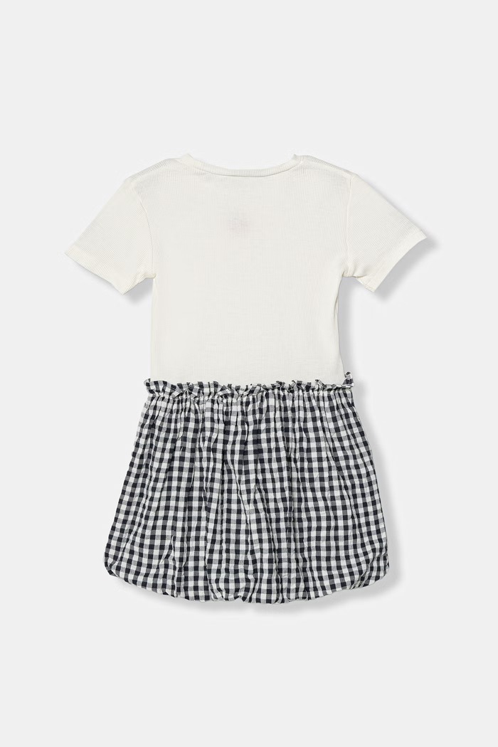Letné bavlnené šaty United Colors of Benetton 47QJGV02P.P.Stagionale béžová SS26
