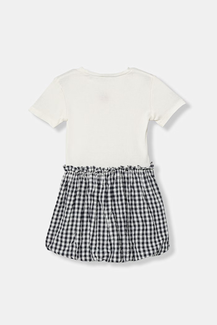 Letné bavlnené šaty United Colors of Benetton 47QJGV02P.P.Stagionale béžová SS26