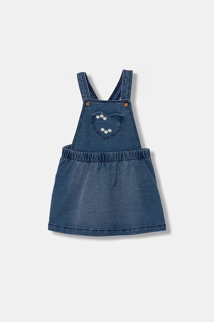 United Colors of Benetton rochie de vară din denim bleumarin 4BAYAT01M.W.Stagionale