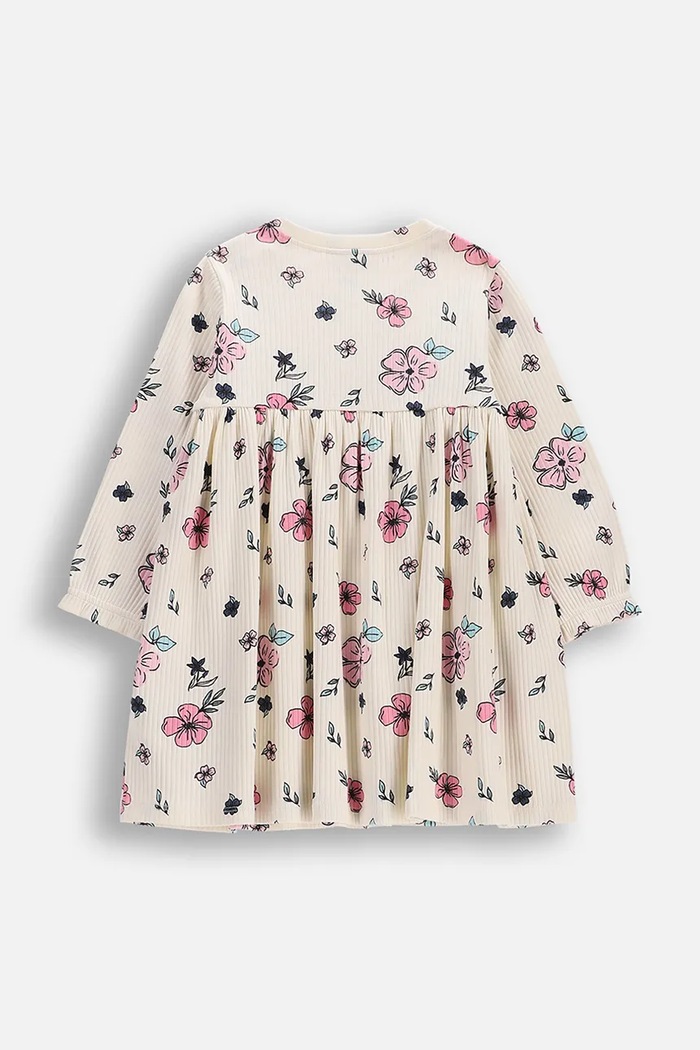 Coccodrillo šaty babydoll s bavlnou WC6129102FGN béžová SS26