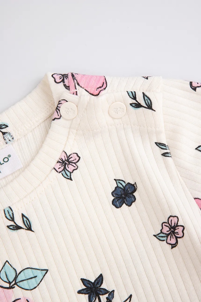 Dievča Coccodrillo šaty babydoll s bavlnou WC6129102FGN béžová