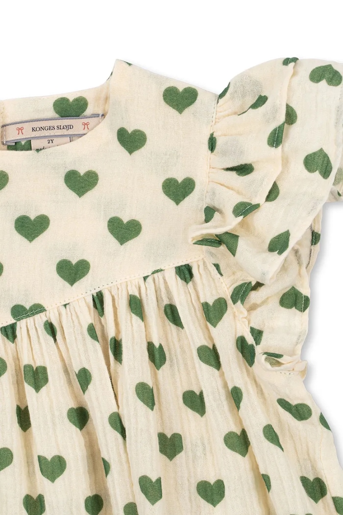 Konges Sløjd sukienka bawełniana COCO DRESS GOTS KS105322.PPY2 beżowy