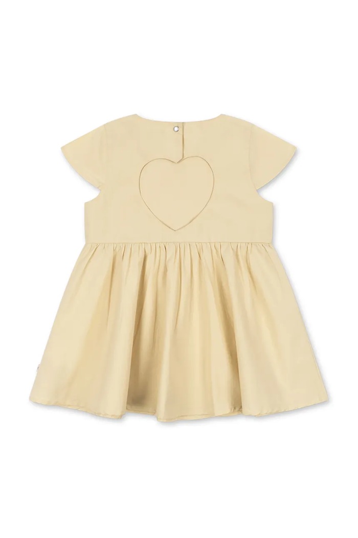 Konges Sløjd šaty bavlnené HEARLY DRESS GOTS KS105411.PPY2 béžová SS26