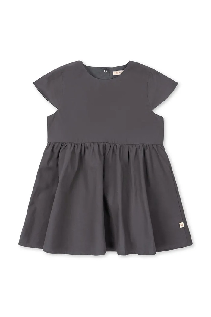 Konges Sløjd šaty bavlnené HEARLY DRESS GOTS KS105411.PPY2 sivá SS26