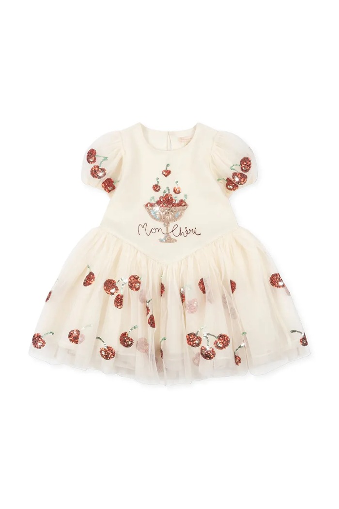 Konges Sløjd ruha HEARTLILY DRESS fehér KS105412.PPY2
