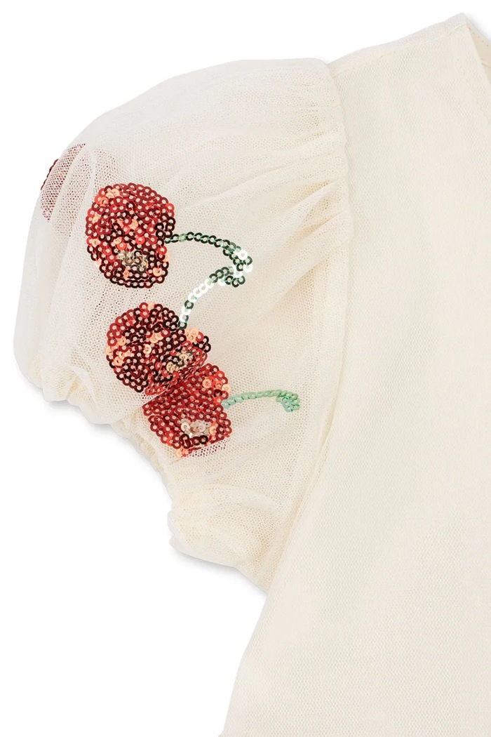 Lány Konges Sløjd ruha HEARTLILY DRESS KS105412.PPY2 fehér