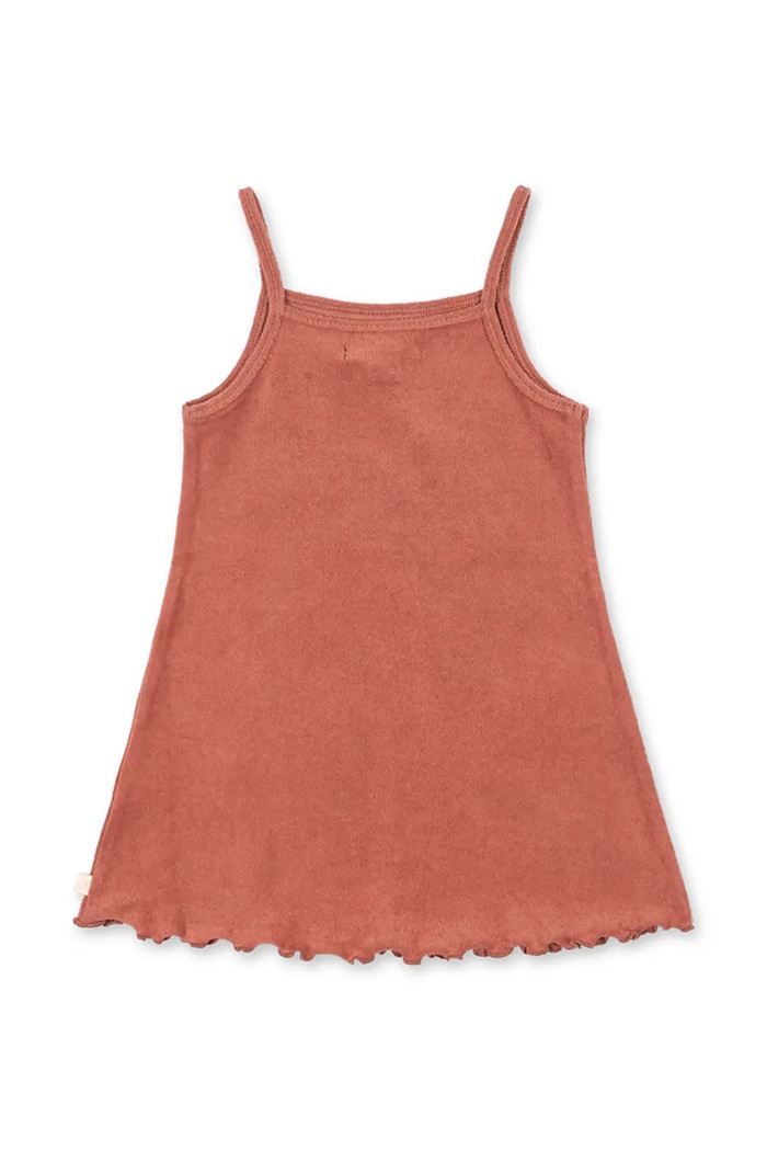 Dievča Konges Sløjd šaty bavlnené ITTY STRAP DRESS GOTS KS105427.PPY2 ružová