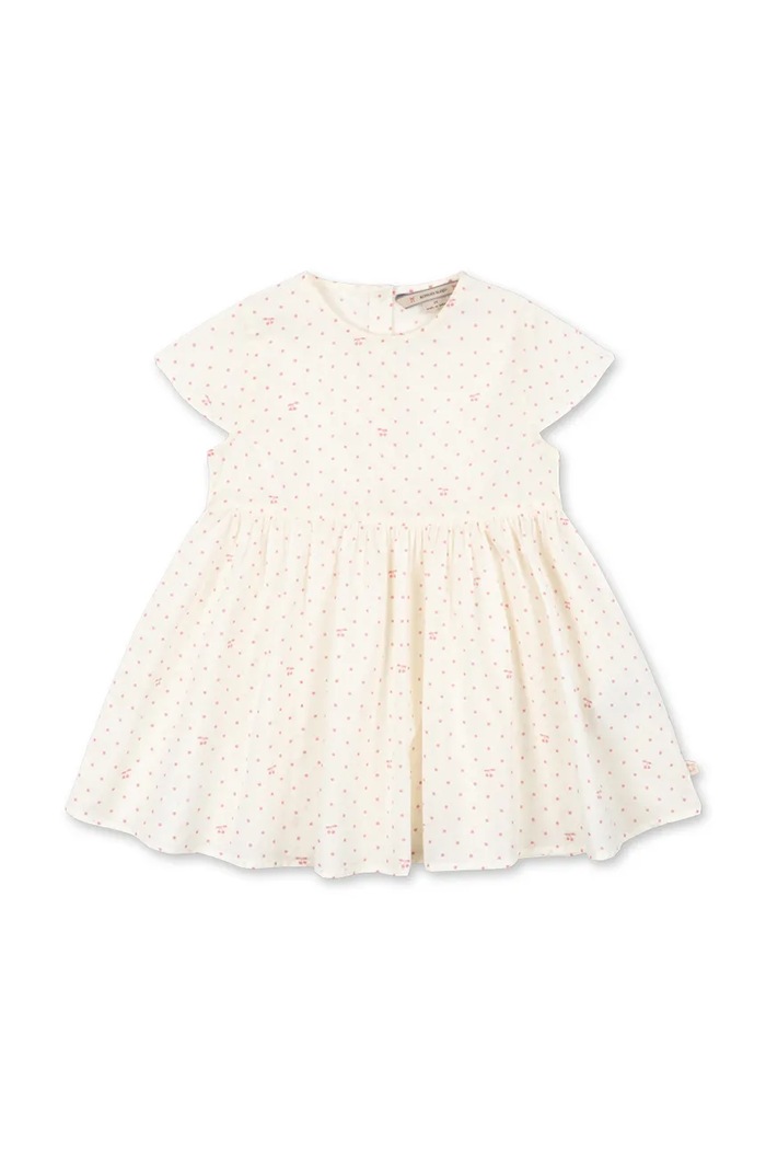 Konges Sløjd sukienka bawełniana PACEY DRESS GOTS beżowy KS105510.PPY2