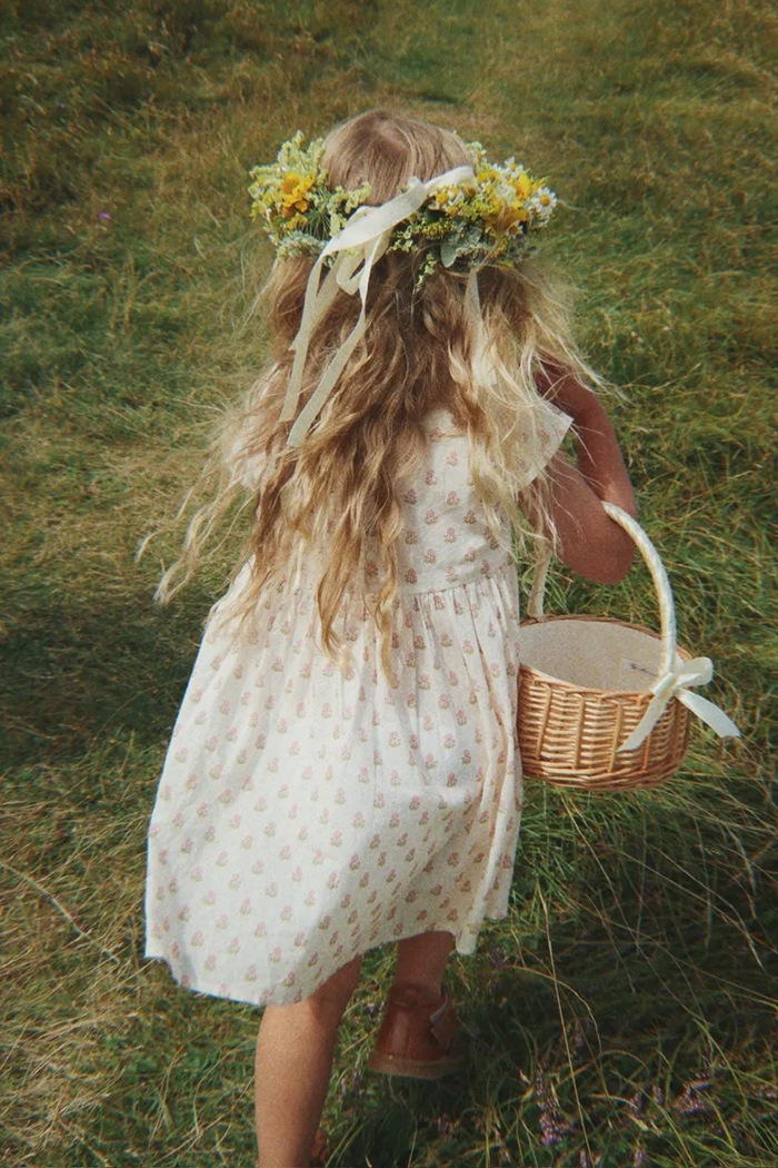Konges Sløjd rochie bumbac PACEY DRESS GOTS bej KS105510.PPY2