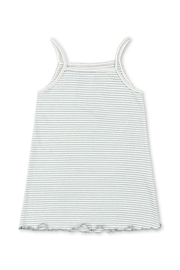 Dievča Konges Sløjd šaty s bavlnou ROLI STRAP DRESS OCS KS105532.PPY2 modrá