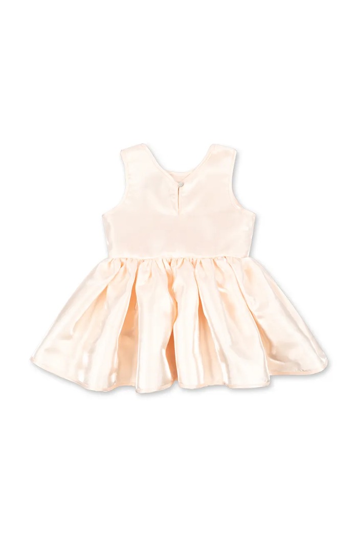 Dziewczynka Konges Sløjd sukienka rozkloszowana BELLIS DRESS GRS KS105611.PPY2 beżowy
