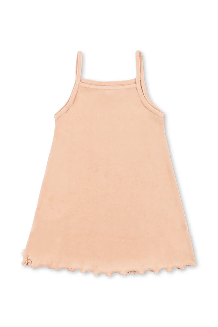 Dievča Konges Sløjd šaty bavlnené ITTY STRAP DRESS GOTS - EXCLUSIVE KS105655.PPY2 ružová