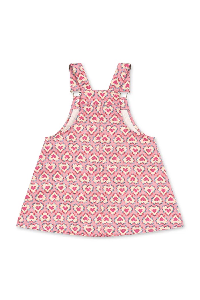 Konges Sløjd nyári pamut FRANKIE OVERALL DRESS GOTS KS103181.PPY2 rózsaszín SS26