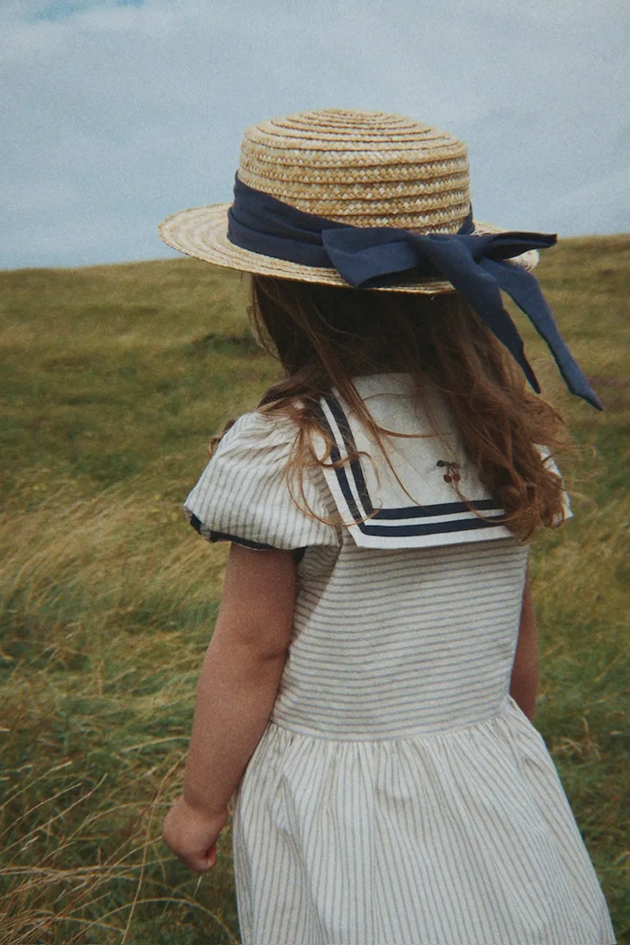 Konges Sløjd kiszélesedő ruha pamut ALLIE SAILOR DRESS GOTS KS105253.PPY2