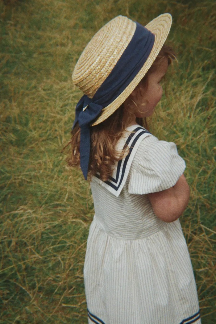 Konges Sløjd kiszélesedő ruha pamut ALLIE SAILOR DRESS GOTS KS105253.PPY2