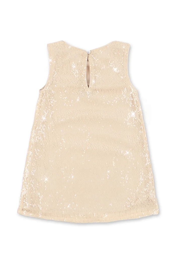 Konges Sløjd šaty ARIES SEQUIN DRESS GRS KS105263.PPY2 béžová SS26