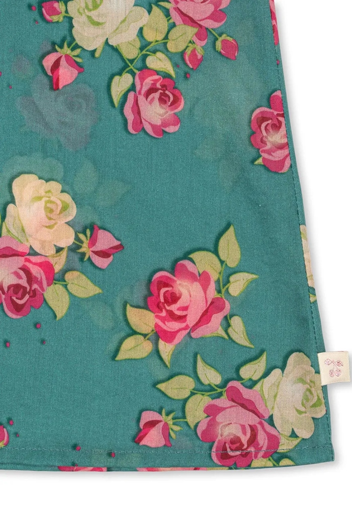 Konges Sløjd sukienka bawełniana VIOLA SS DRESS GOTS zielony KS105579.PPY2
