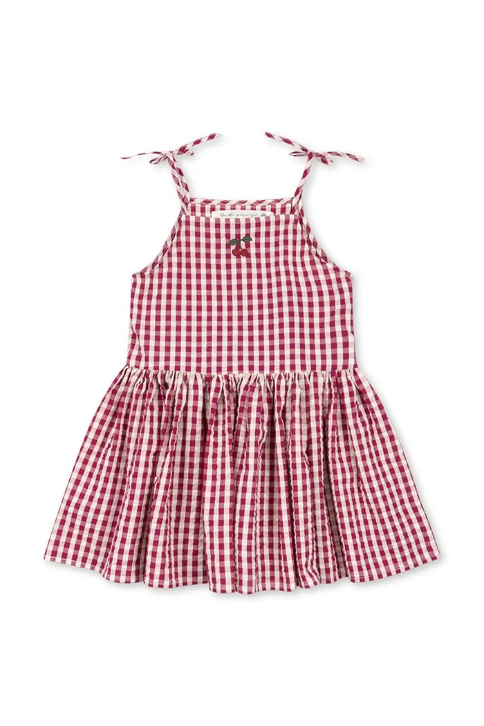 Konges Sløjd sukienka bawełniana ISOTTA DRESS GOTS KS105603.PPY2 różowy SS26