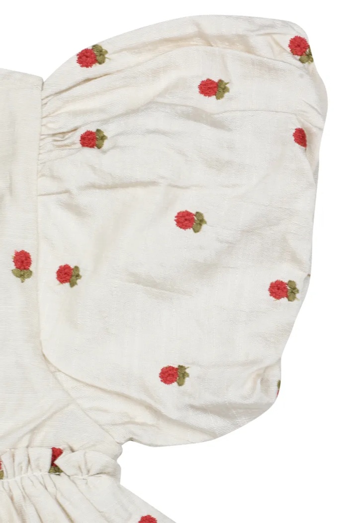 Donsje лятна рокля Camilla Dress Red Roses 4112901.98.128 бежов