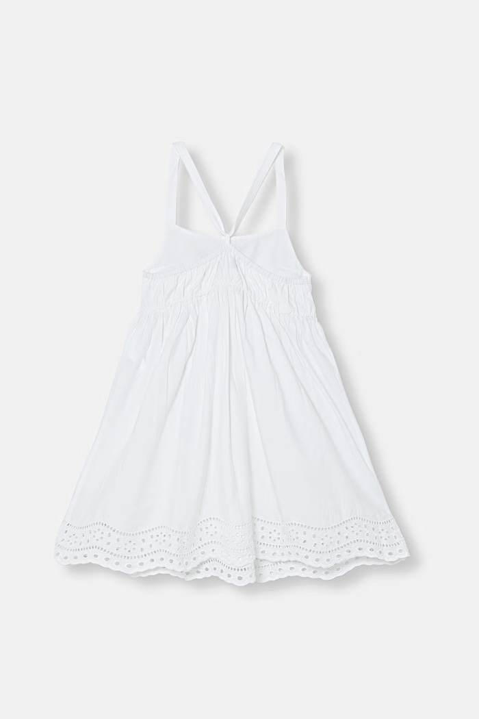 United Colors of Benetton sukienka letnia bawełniana 4O8XCV03Y.G.seasonal biały SS26