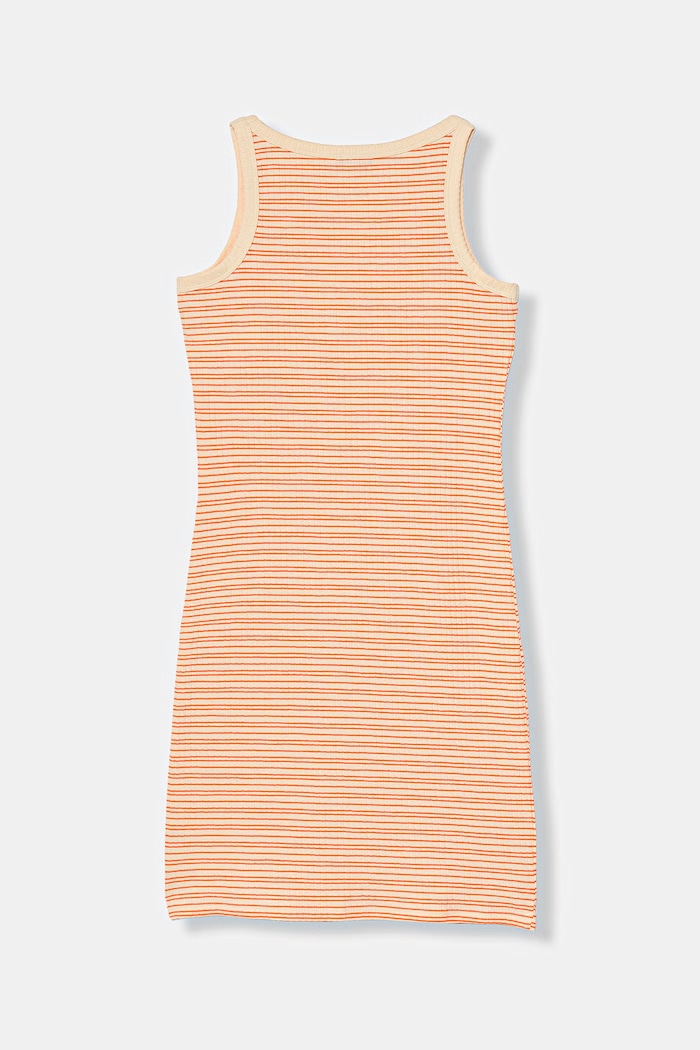 United Colors of Benetton šaty s bavlnou 38DBCV019.G.seasonal oranžová SS26