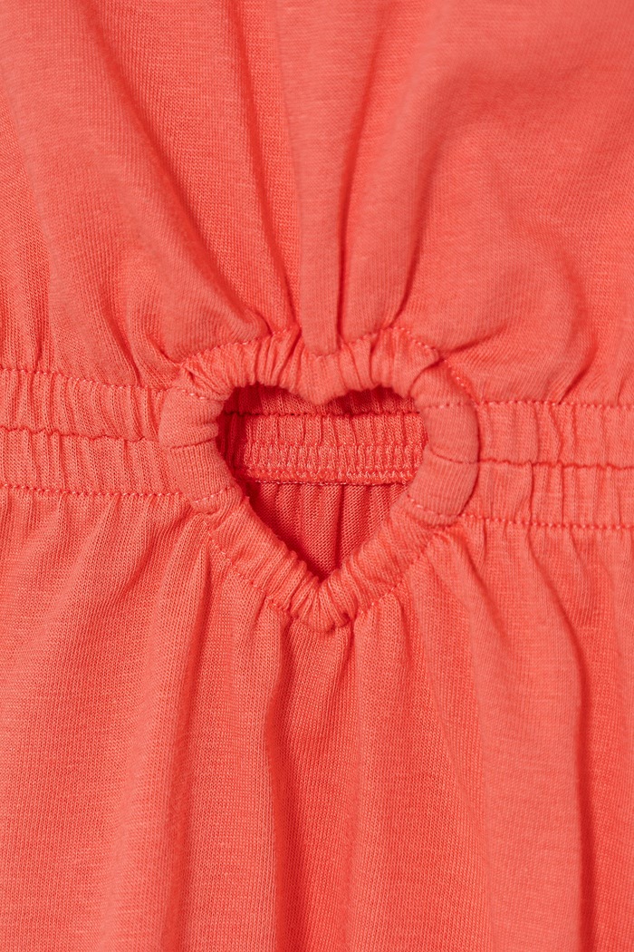 Dziewczynka United Colors of Benetton sukienka letnia bawełniana 35RYCV01A.G.seasonal pomarańczowy