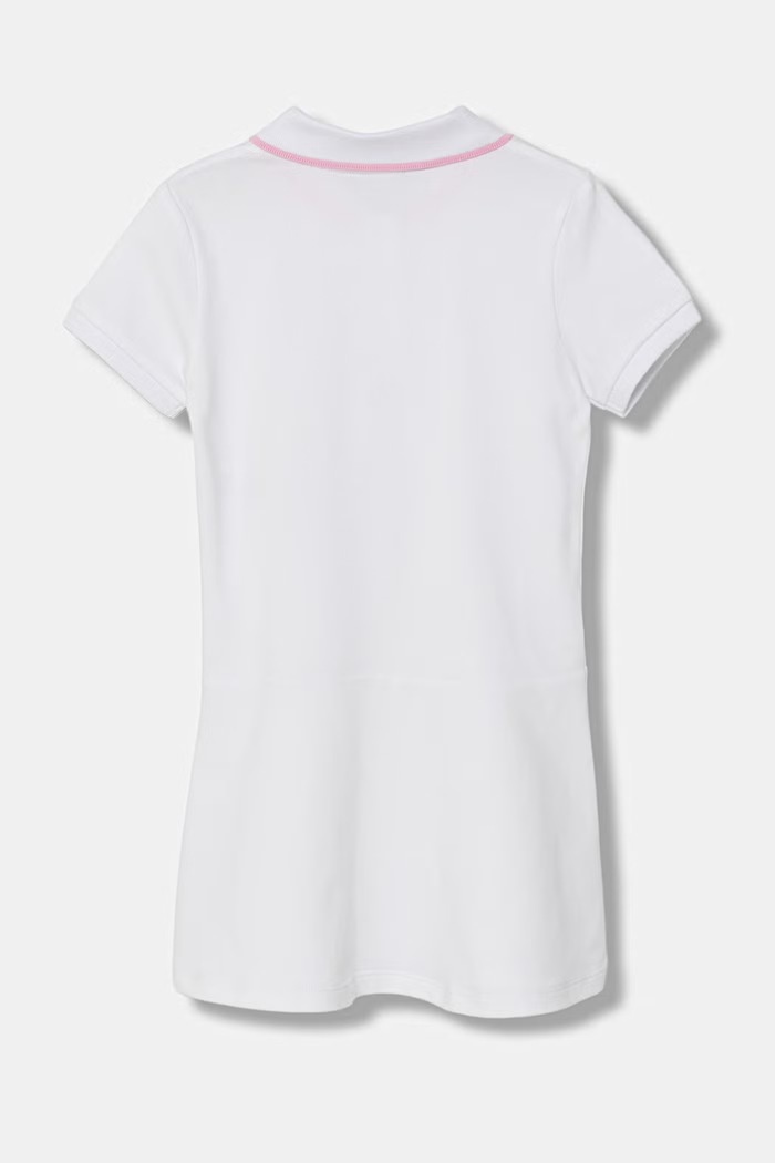 United Colors of Benetton letné šaty bavlnené s elastanom 3WG9GV00Z.P.seasonal biela SS26