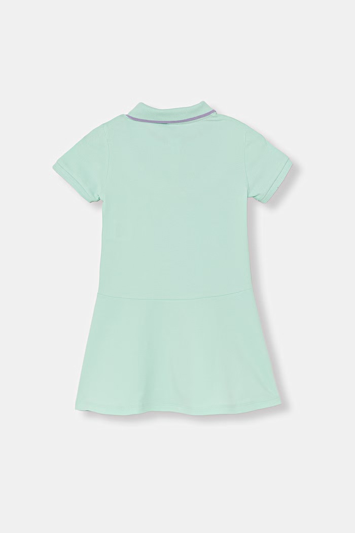United Colors of Benetton Letné šaty bavlnené s elastanom 3WG9GV00Z.P.seasonal tyrkysová SS26