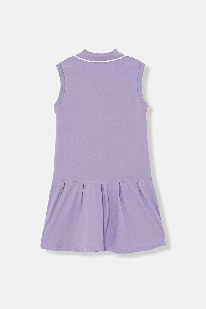 United Colors of Benetton letné šaty bavlnené s elastanom 3WG9CV012.G.seasonal fialová SS26