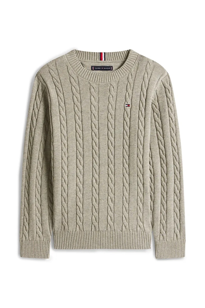 Tommy Hilfiger maglione per bambini con misto lana KB0KB09753.128.176.PPY2 grigio SS26