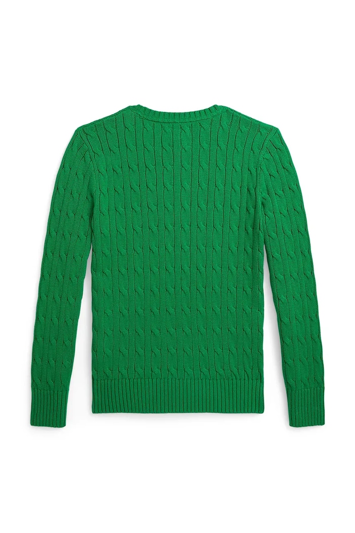 Polo Ralph Lauren sweter bawełniany dziecięcy 323702674502 zielony SS26