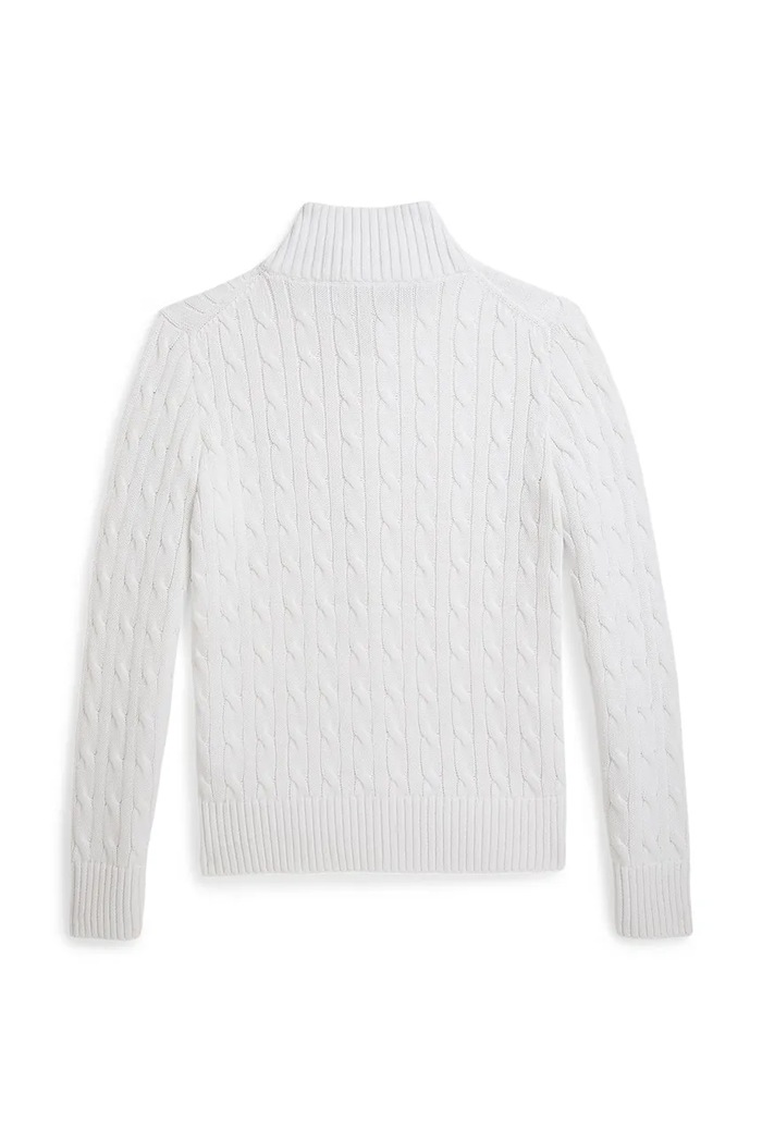 Polo Ralph Lauren gyerek pamut kardigán 323A95566002 fehér SS26