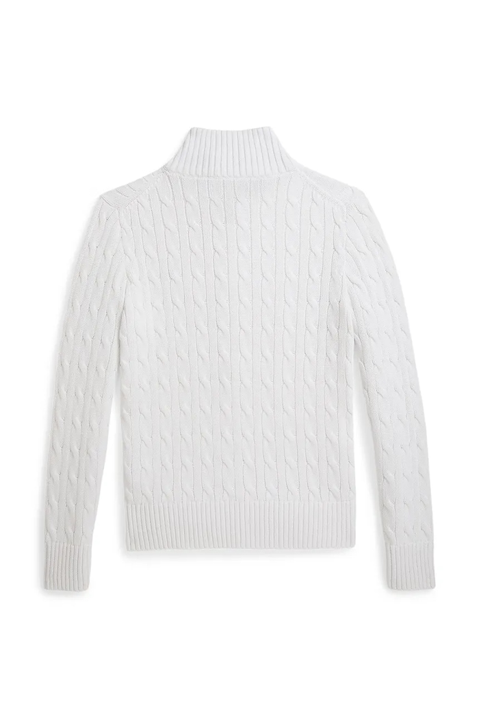 Polo Ralph Lauren gyerek pamut kardigán 323A95566002 fehér SS26