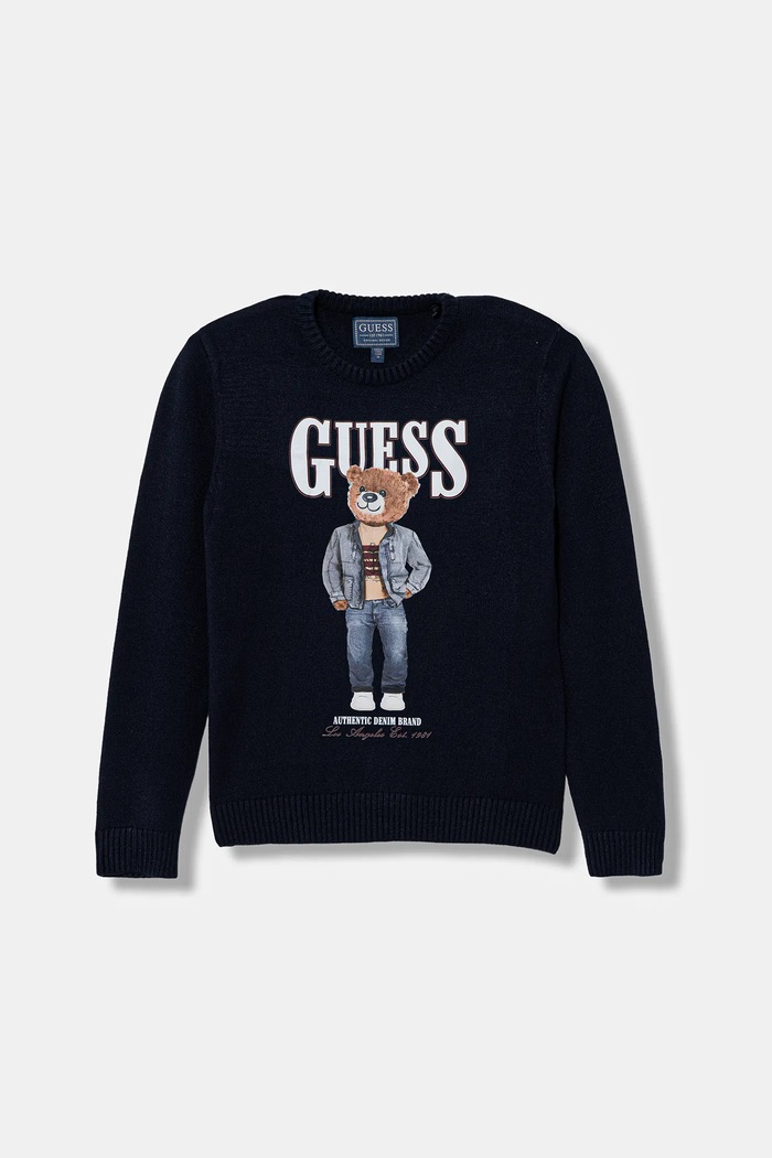 Guess gyerek pulóver közepesen vastag sötétkék L6RR04.Z2ZK2.PPY2
