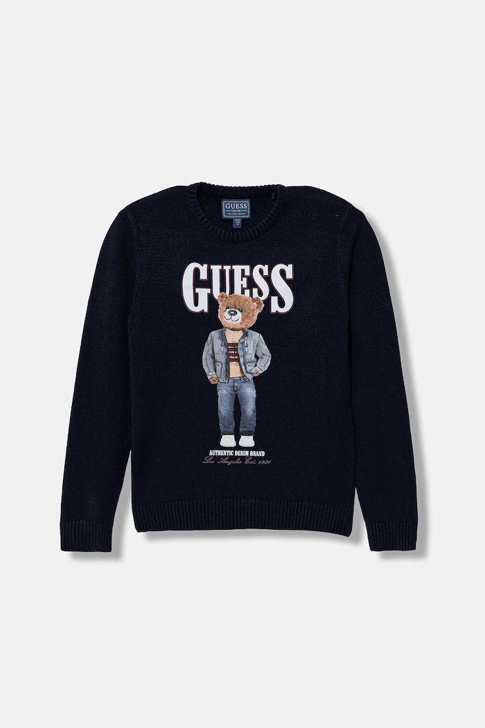 Guess gyerek pulóver közepesen vastag sötétkék L6RR04.Z2ZK2.PPY2