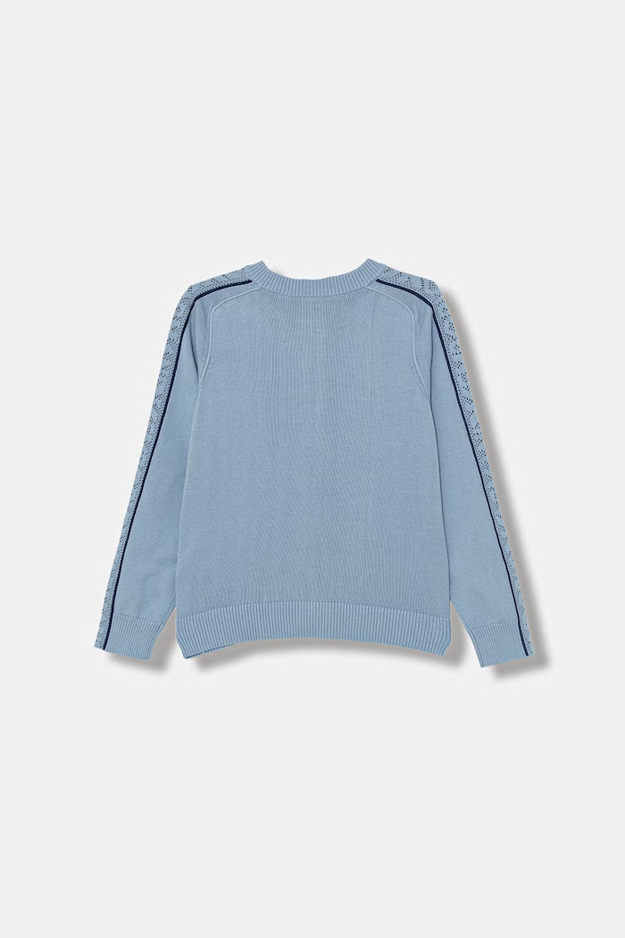 Emporio Armani cardigan pentru copii, din bumbac EB001218.AF23410 albastru SS26