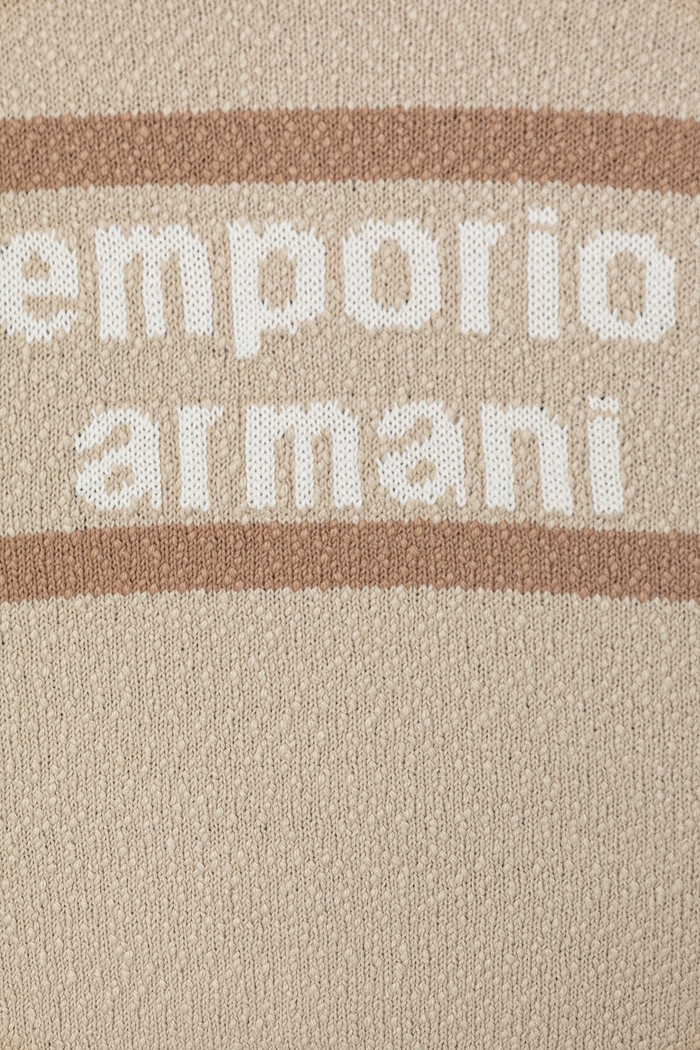 Emporio Armani sweter dziecięcy bawełniany beżowy EB001219.AF23411