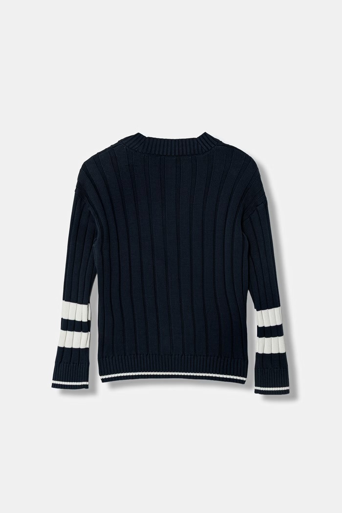 Emporio Armani kardigán detský bavlnený EB001241.AF23416 tmavomodrá SS26