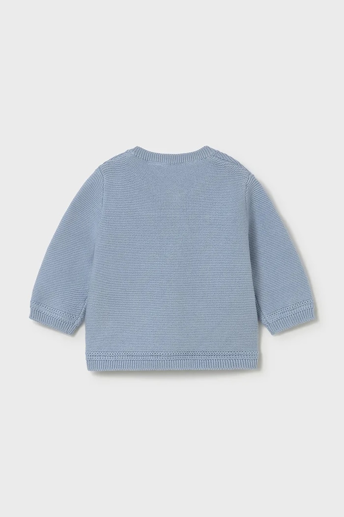 Дитячий бавовняний кардиган Mayoral Newborn 1303.1B.Newborn.PPY2 блакитний SS26