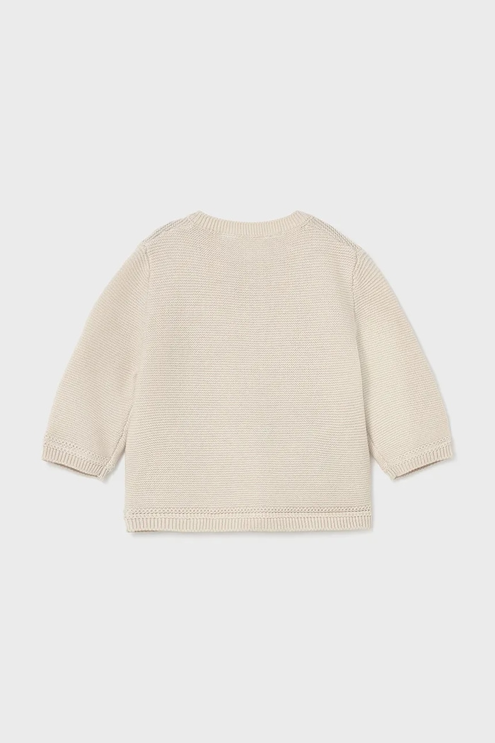 Дитячий бавовняний кардиган Mayoral Newborn 1303.1B.Newborn.PPY2 бежевий SS26